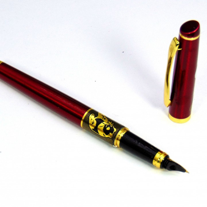 Bút Mài Thầy Ánh SH039  Bút Máy Ánh Dương Ngòi Mài Êm Trơn Tiện Lợi Sang Trọng – Ngòi Êm Trơn,Màu Đỏ