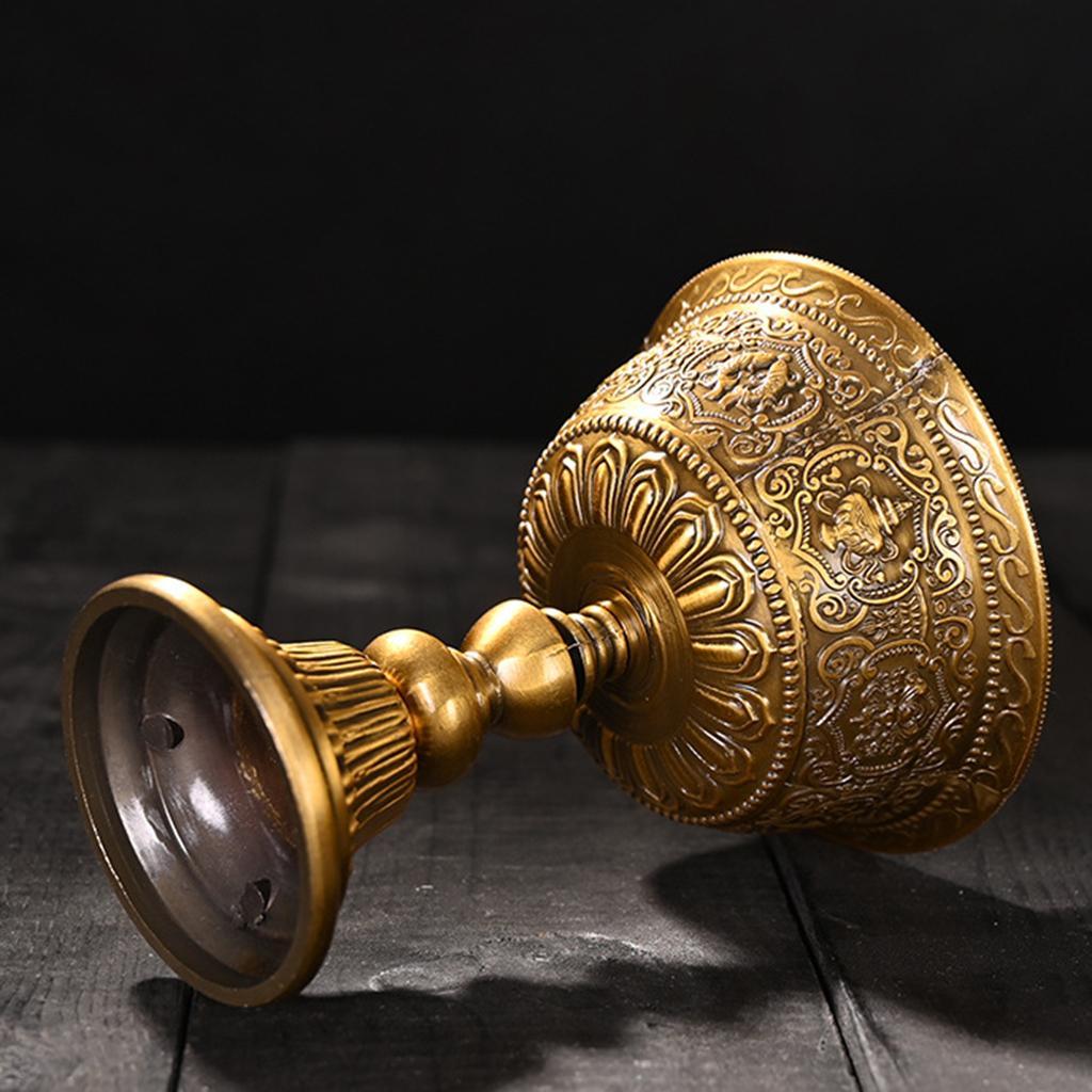 2PCS Ghee Lamp Holder Candle Holder Tibetan  Lamp Home Ornament