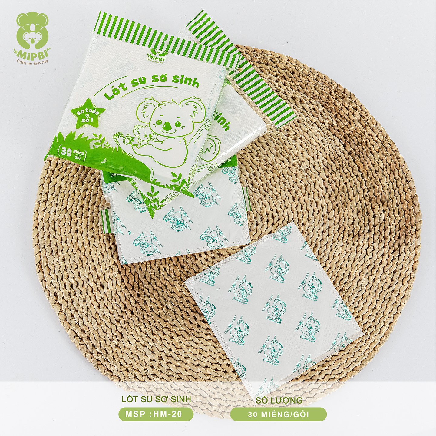 Giấy lót phân xu Mipbi