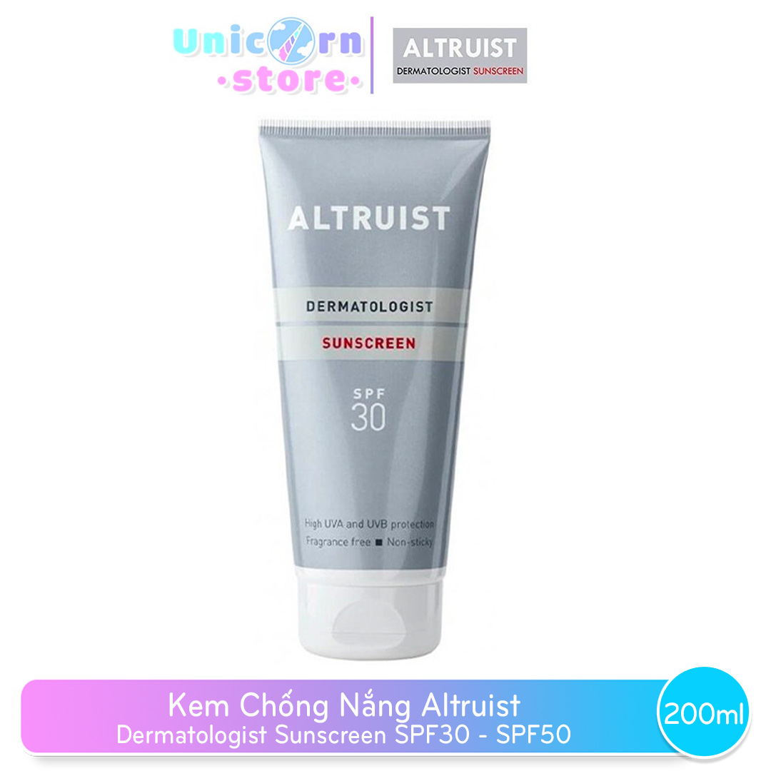 Kem chống nắng Altruist Dermatologist Sunscreen SPF30 (200ml)