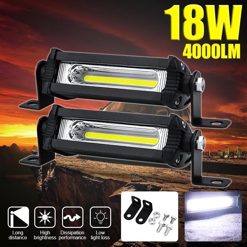 Đèn pha sương mù LED COB 12v 4 inch chiếu sáng an toàn khi lái xe dành cho xe tải/ xe máy/ xe tay ga/ xe địa hình