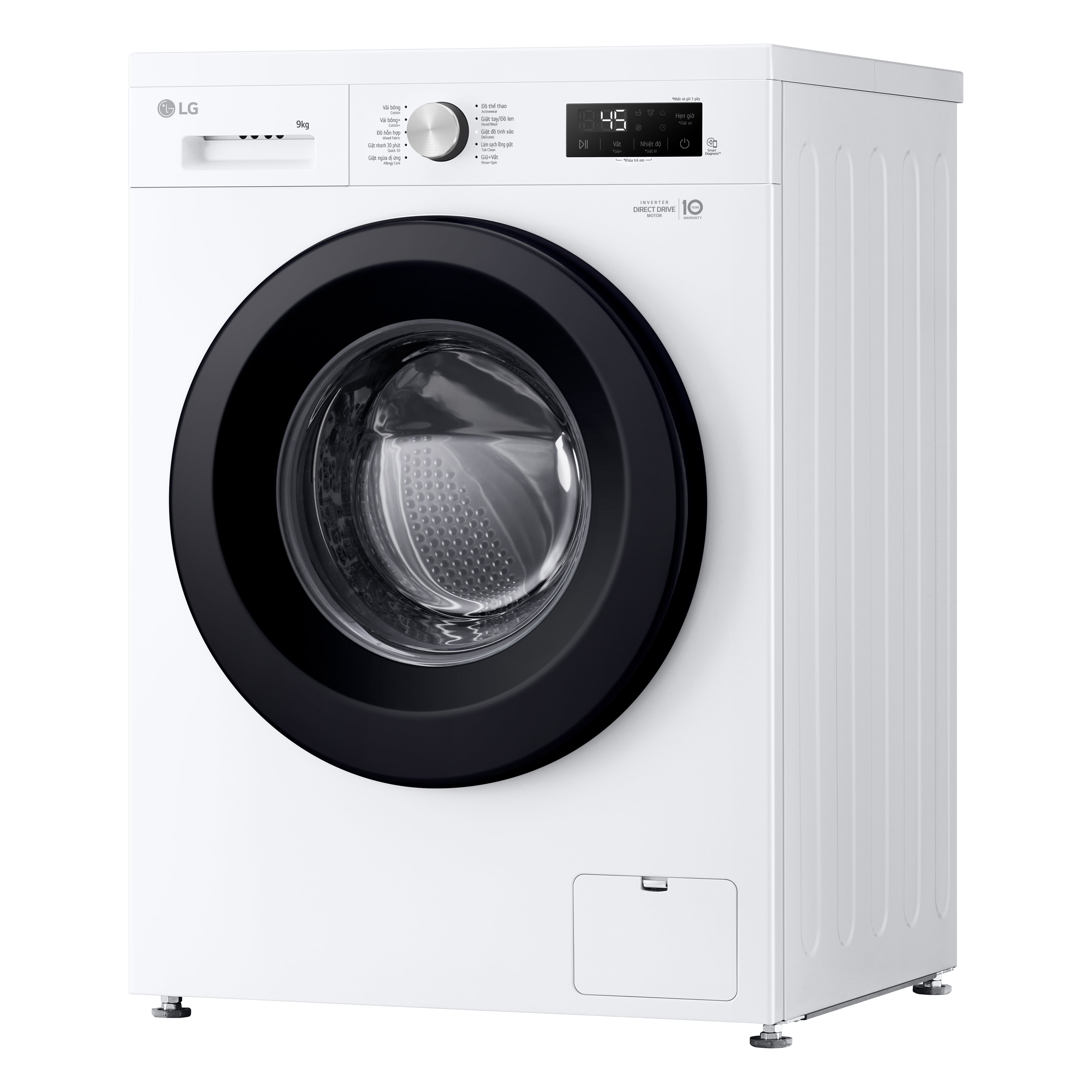 Máy giặt LG Inverter 9 kg FB1209S6W1 - Hàng Chính Hãng