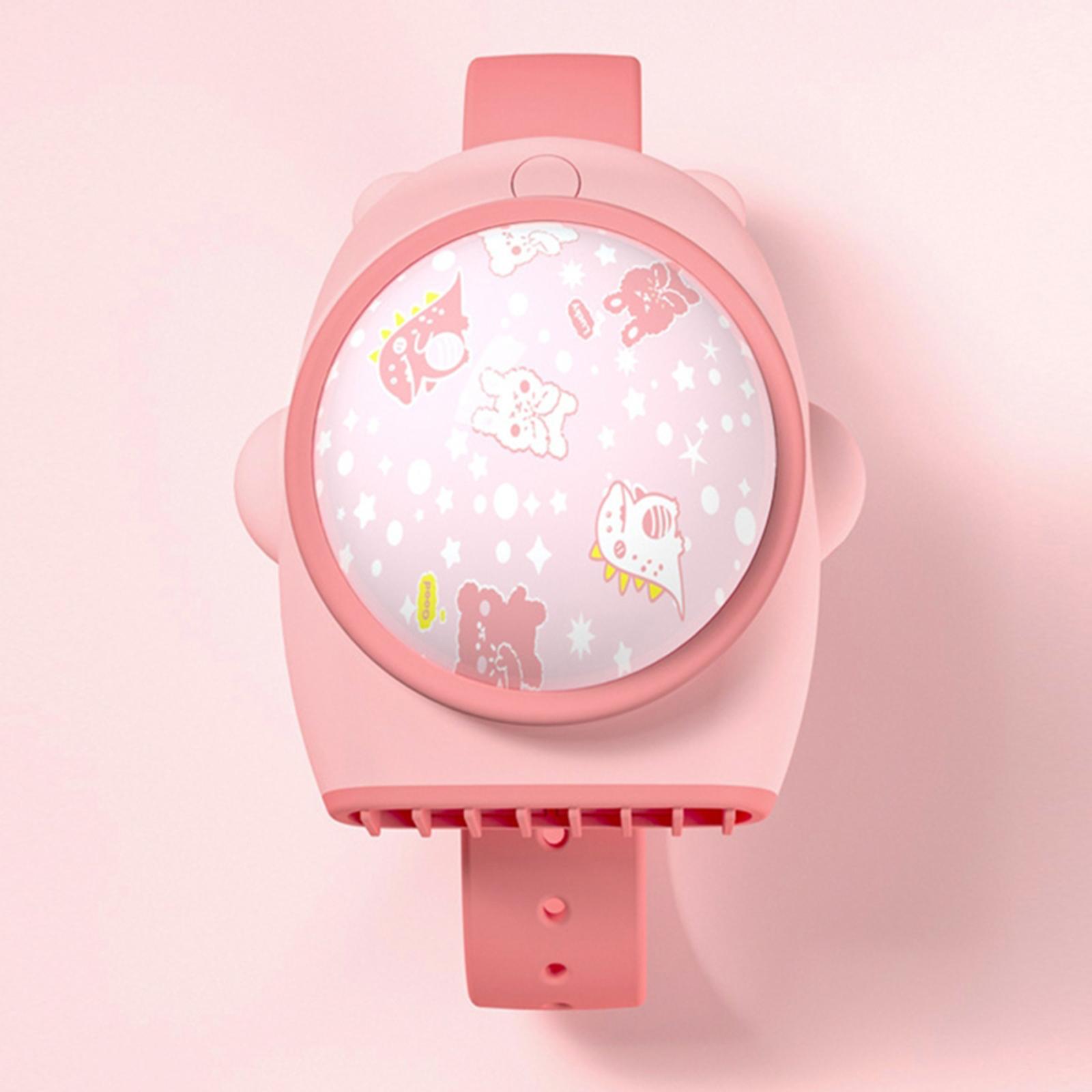 Wrist Watch Fan Folding USB Rechargeable Personal Hand Fan for Office Activities