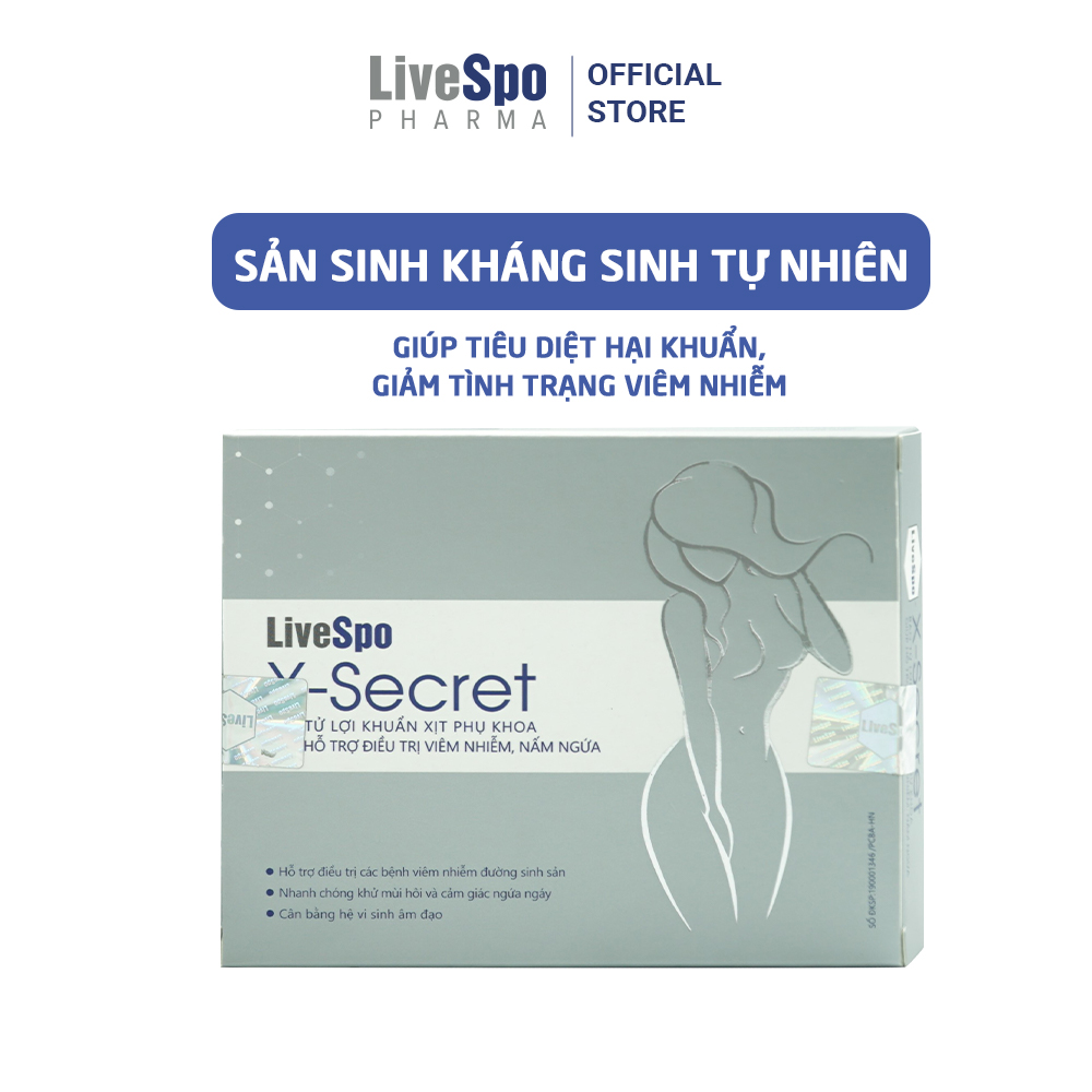 LiveSpo XSECRET dạng xịt - Chăm sóc và bảo vệ phụ nữ hằng ngày (Hộp 4 ống x 5ml)