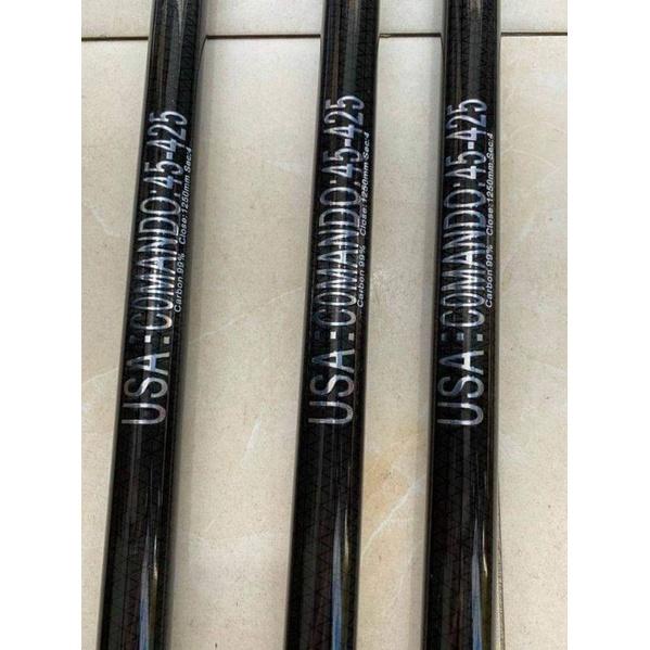 Cần câu lục xa bờ Comando USA 4m25 và 4m5 - Carbon 99% cần tải cá 20kg y hình,hàng loại tốt.