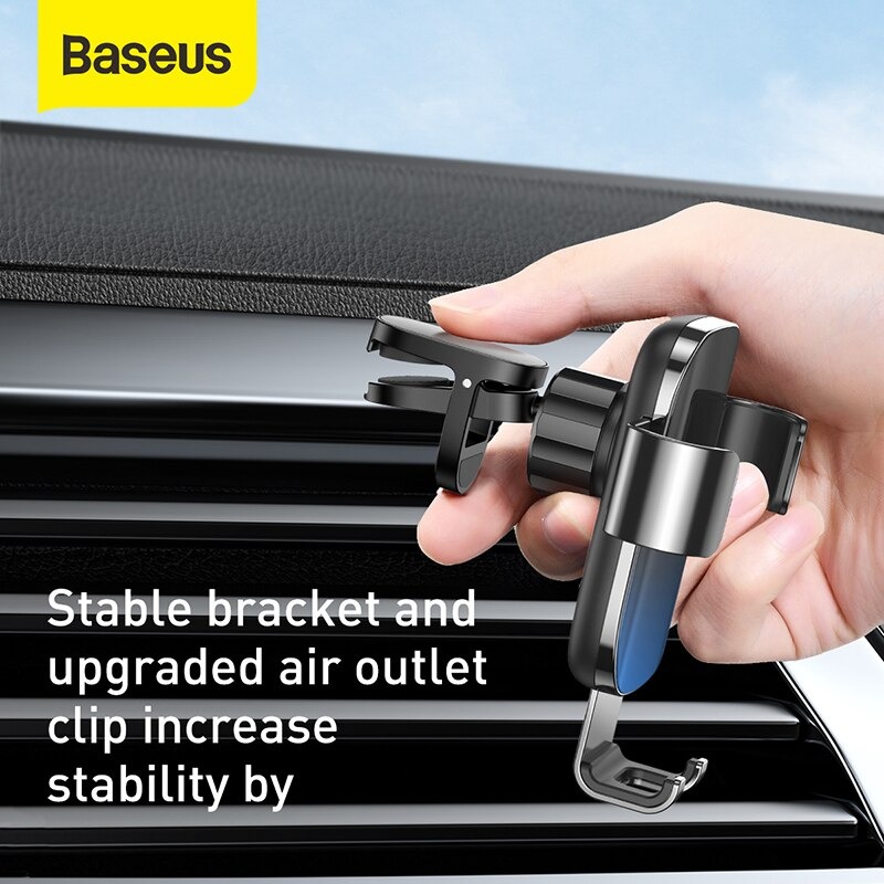 Đế giữ điện thoại trên xe Ô Tô Baseus Glaze Gravity Car Mount - Hàng Chính Hãng