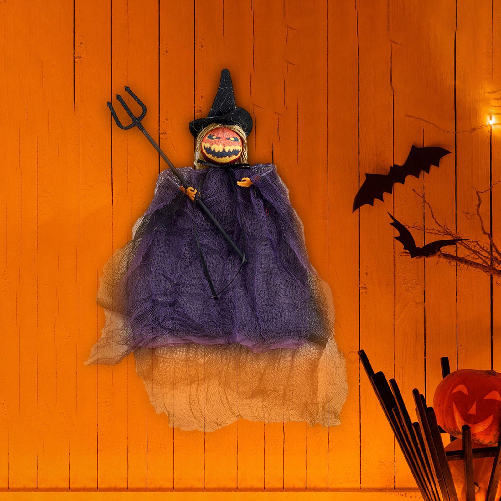 Halloween Pumpkin Doll Pendant Decor Photo Props Toys for Garden Office Home