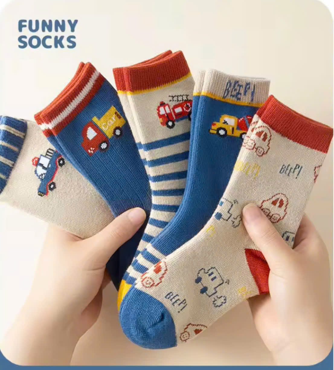 SET 5 ĐÔI TẤT VỚ XANH 02 DỄ THƯƠNG TỪ 1-12 TUỔI DÀNH CHO BÉ TRAI BÉ GÁI