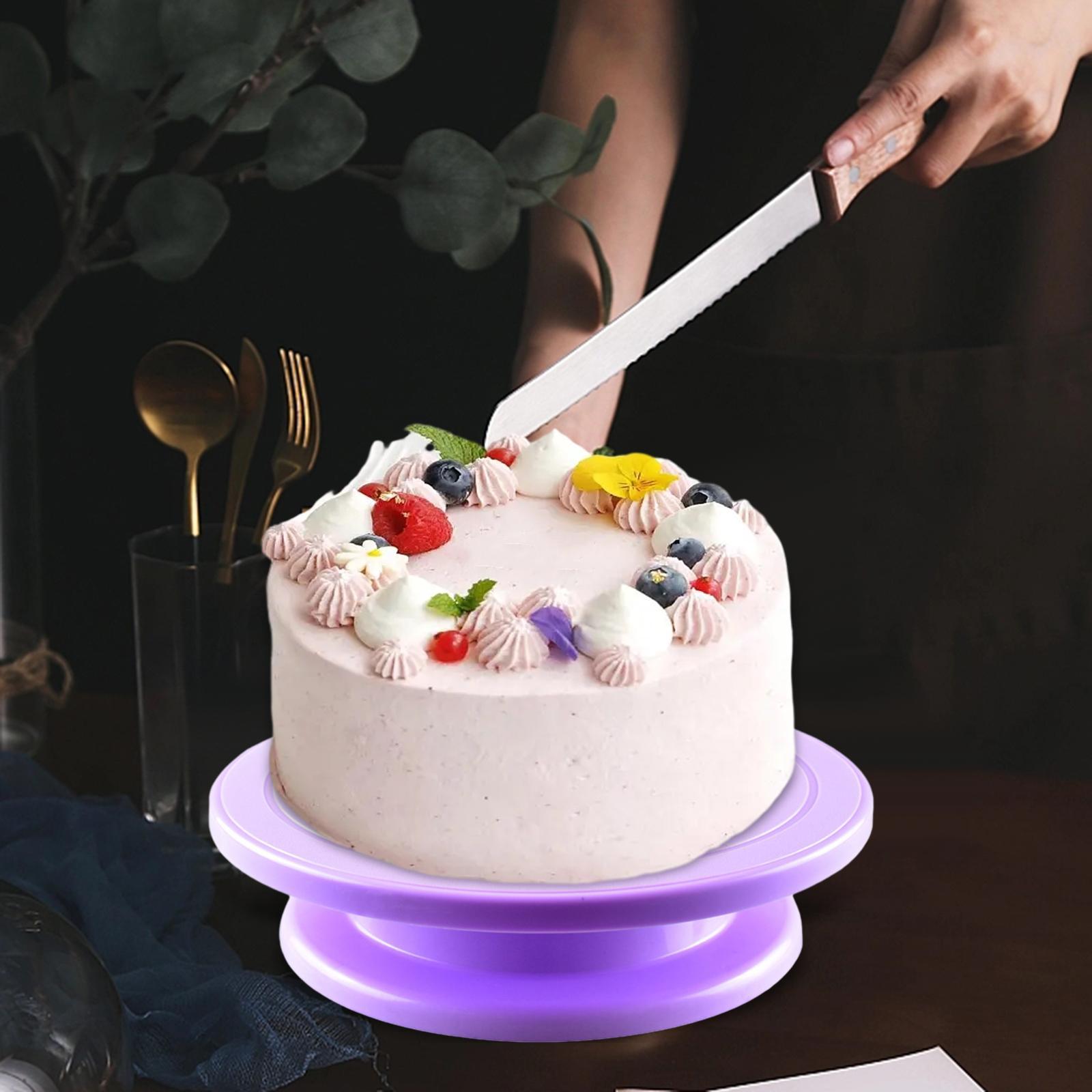 Rotating Cake Turntable Cake Stand Turntable Cake Diy Revolving Cake Plate