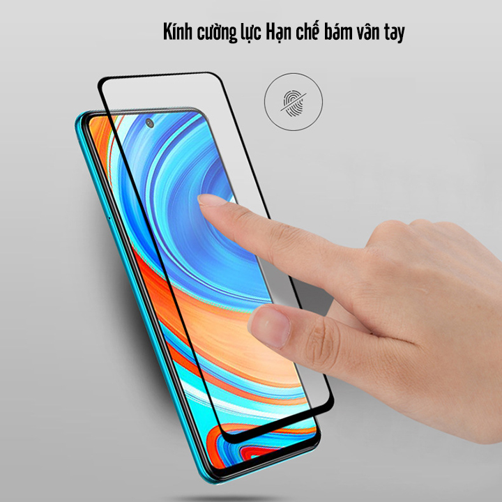 Kính cường lực cho Xiaomi Redmi Note 9S - Redmi Note 9 Pro - Poco X3 Full viền đen Mocolo - Hàng Nhập Khẩu