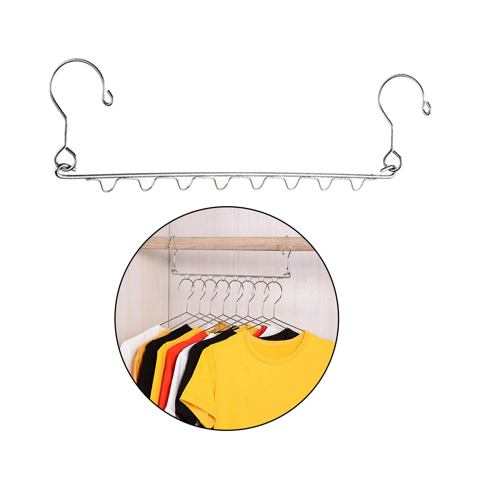 Space Saving Hangers Metal Stainless Steel Hanger  Hanger Closet Clothes Organizer