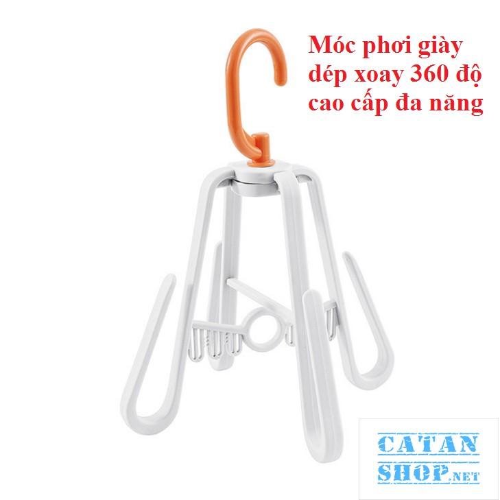 Móc phơi giày dép xoay 360 độ cao cấp, móc treo giày dép đa năng tiện lợi sạch sẽ, tiết kiệm diện tích nhà bạn