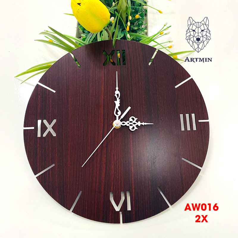 AW017 - Đồng Hồ Gỗ Treo Tường – Décor Trang Trí Tinh Tế
