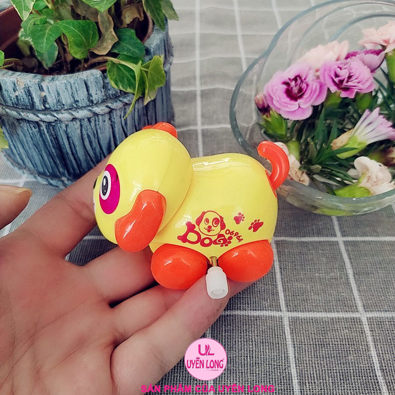 Cún Cưng Vặn Cót Mini Cho Bé, Có Lắc Đuôi Và Đầu Khi Di Chuyển, Phát Triển Nhận Biết Con Vật, Màu Sắc, Gia Công Tinh Tế.