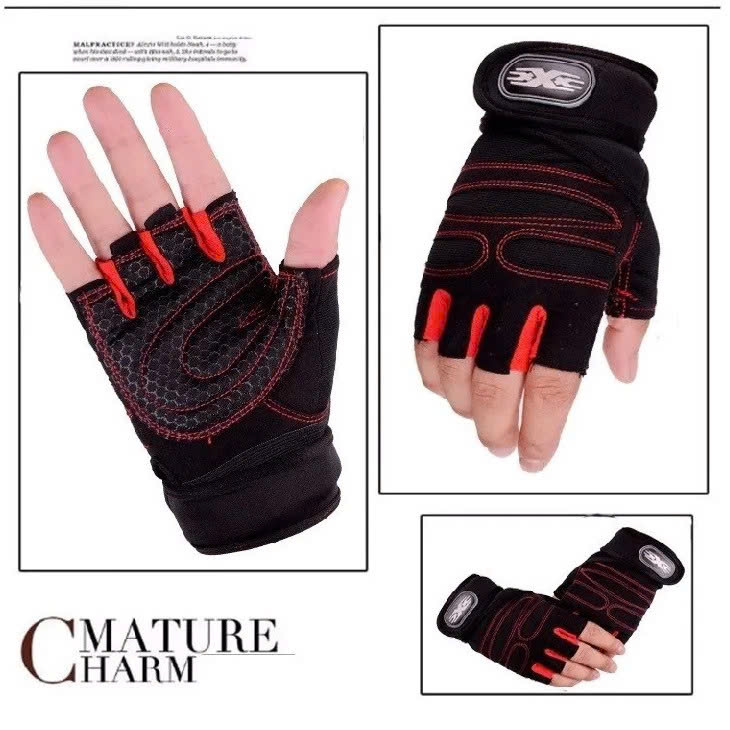 Bao găng tay tập gym kết hợp quấn bảo vệ cổ tay SIZE M 18-20cm - Hàng chính hãng SPORT GĂNG TAY THỂ HÌNH CÓ DÂY CUỐN CỔ TAY