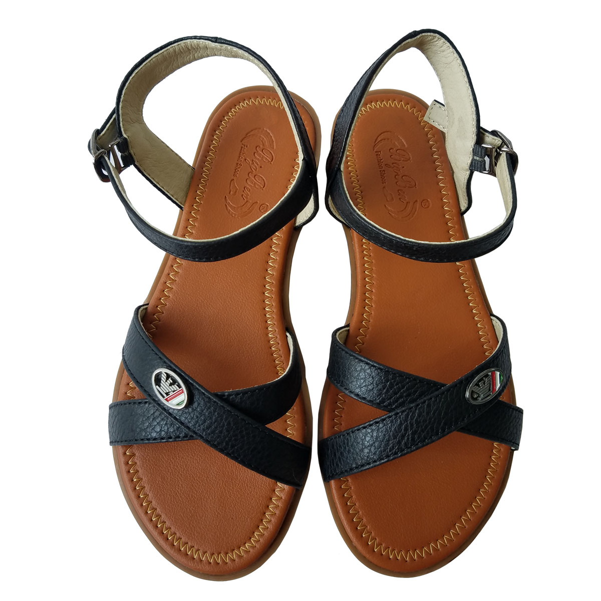 Giày sandal nữ da bò BIGGBEN cao cấp SDN78