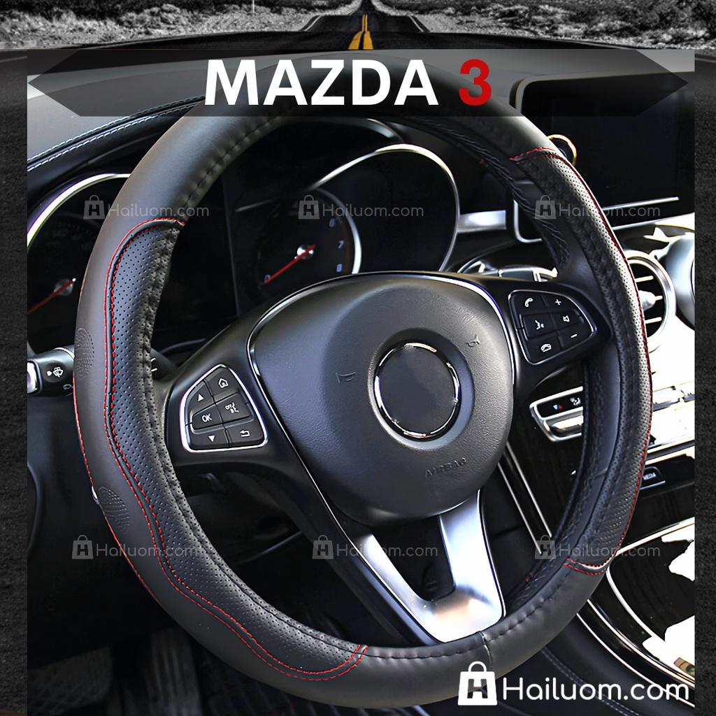 Bọc Vô Lăng ô tô MAZDA 3 - Mã 3D Max - Lõi Cao Su Non & 3D Chống Trượt Tay