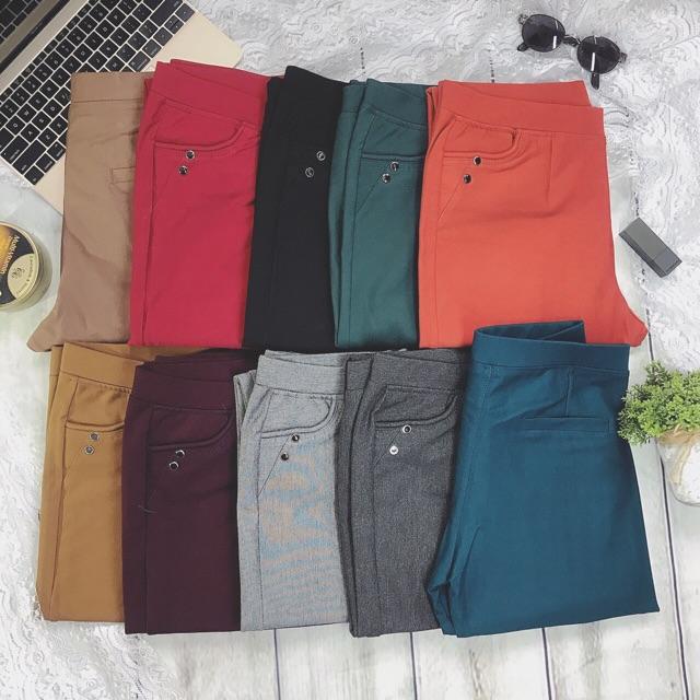 Q lỡ cotton 9 tấc đại vải co giãn 4 chiều