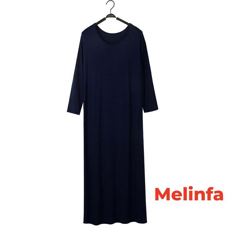 Váy đầm dài tay suông dáng dài vải Modal (gỗ Sồi) mát lạnh tự nhiên thân thiện mã VAV0330