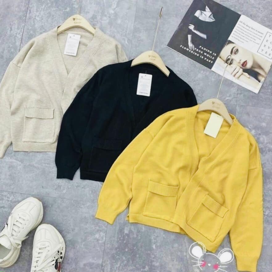 Áo khoác cardigan - Áo khoác len hàng xuất dư - Áo khoác lông thỏ - Áo khoác len mỏng