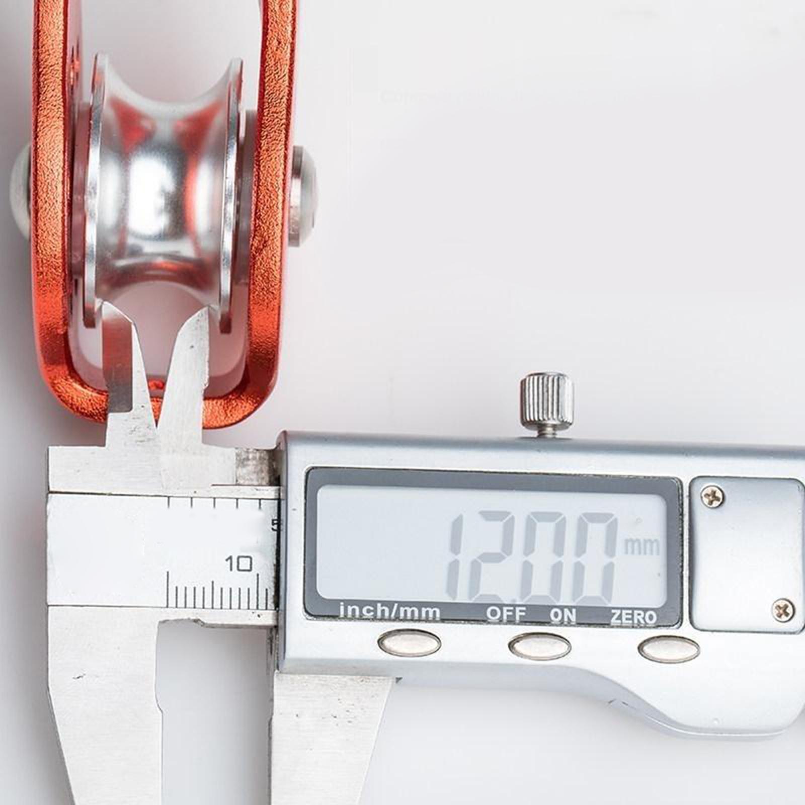 26KN Climbing Pulley Ball Bearing for Tree Arborist Rigging Rope Lifting Orange