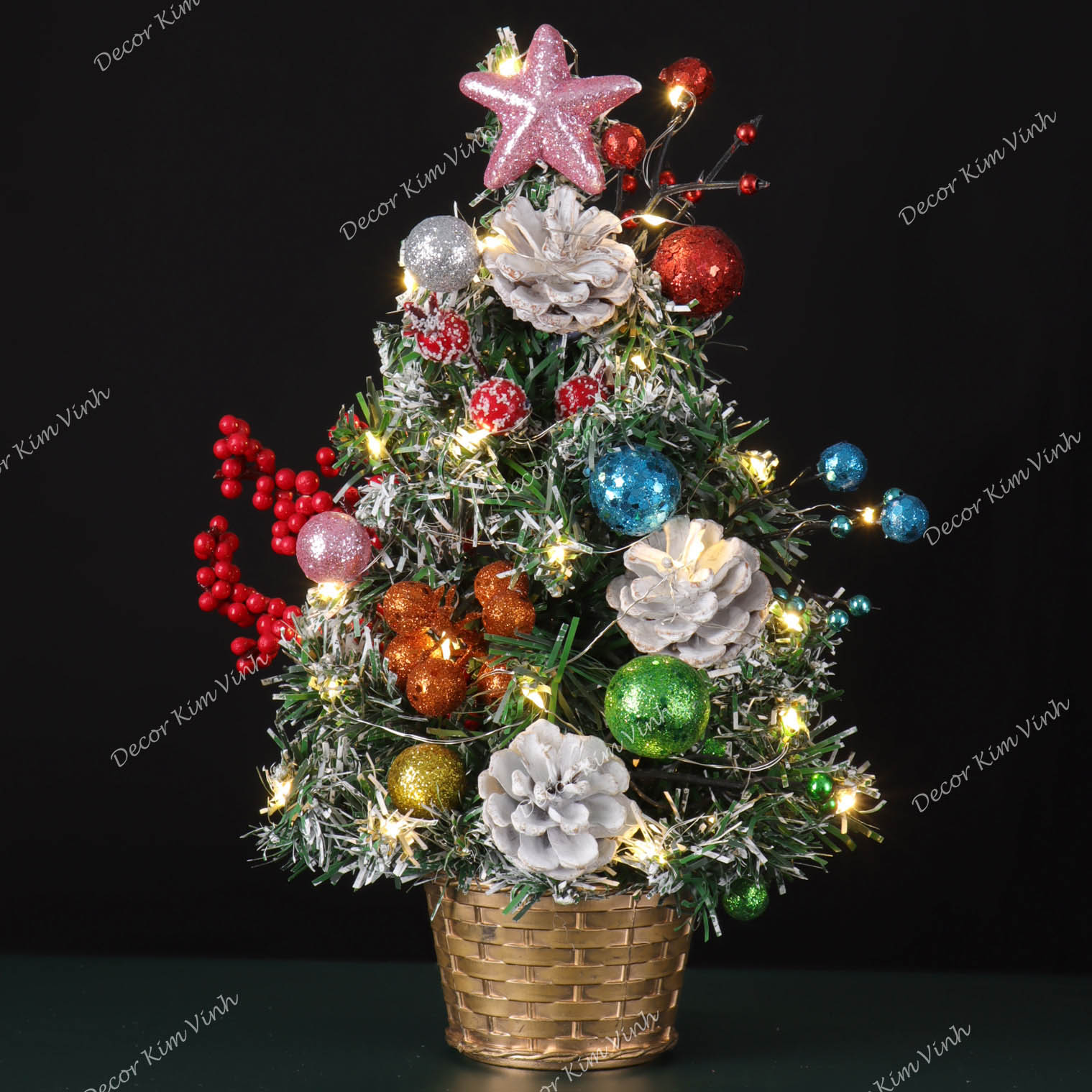 Cây Thông Nhí 3TN10 Cây Thông 30cm Trang Trí Giáng Sinh Cây Thông Noel