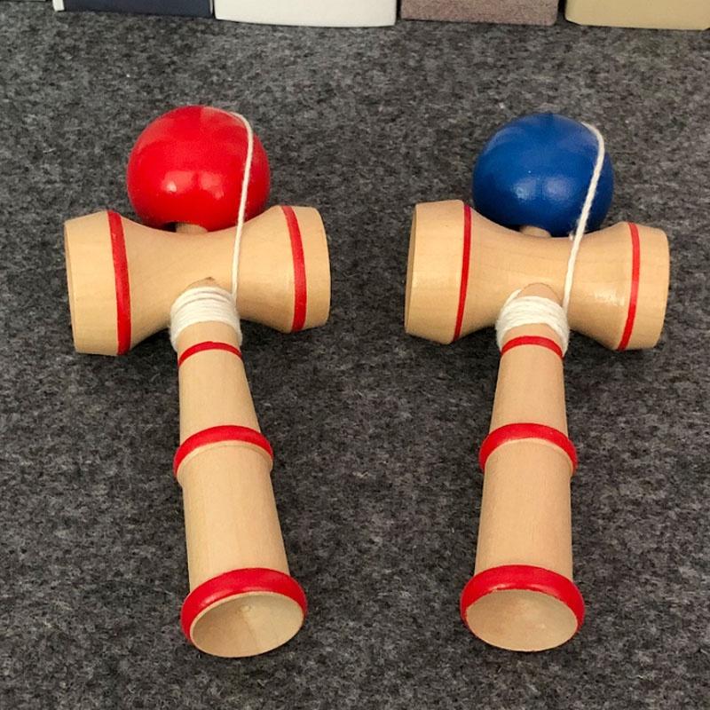 Đồ chơi tung hứng Kendama bằng gỗ tự nhiên, loại nhỏ KD3 (đường kính bóng D3cm)