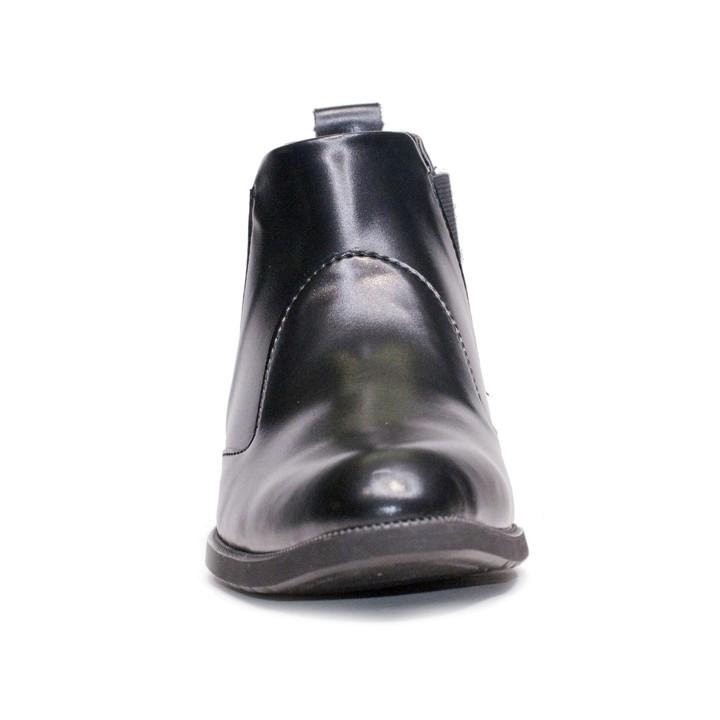 Giày Chelsea Boot Nam Cổ Chun Da Nhám Màu Đen Đế Khâu Rất Chắc Chắn - Giày Da Nam Cb520-Nhamchun- Kèm Vòng Gỗ Mun***