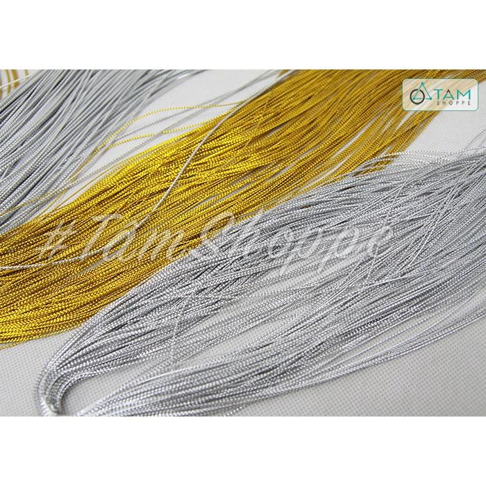 Dây chỉ kim tuyến vàng bạc bó dài 100m