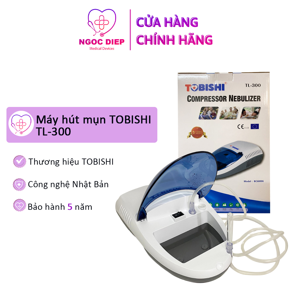 Máy hút mụn TOBISHI TL-300 - Máy hút mụn, hút dầu, bã nhờn siêu khoẻ - Hàng chính hãng