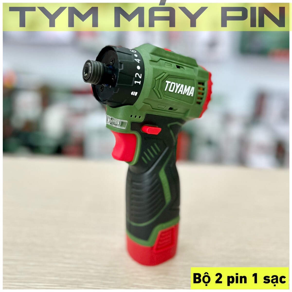 Bộ máy bắn vít cấp trượt dùng pin 16.8V Toyama CV-01