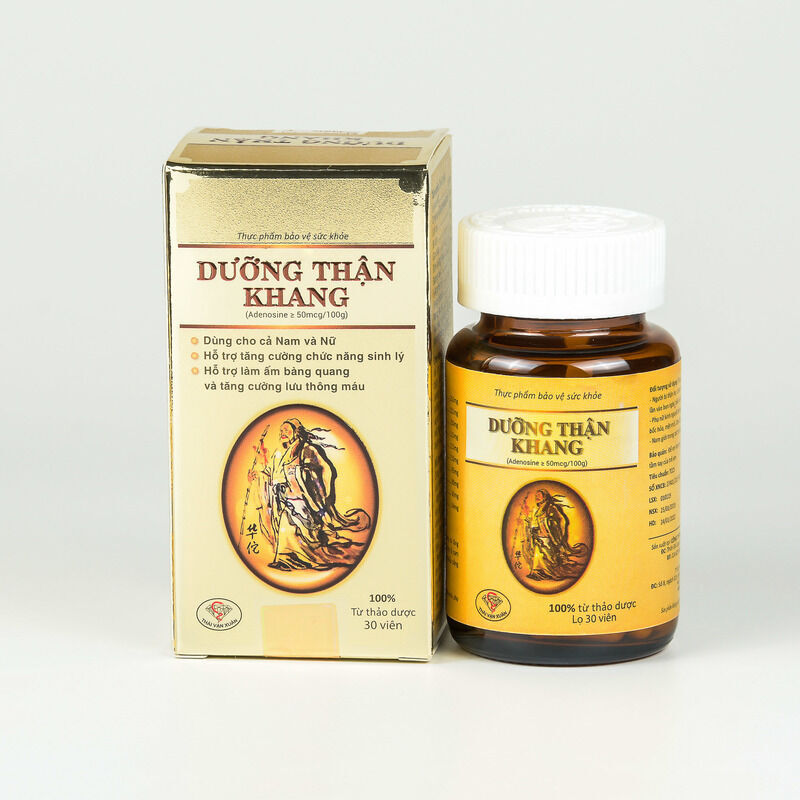 Viên nang DƯỠNG THẬN KHANG chứa nhung hươu, đông trùng hạ thảo, đương quy, Bổ thận, giảm tiểu đêm, tăng cường chức năng sinh lý -lọ 30 viên