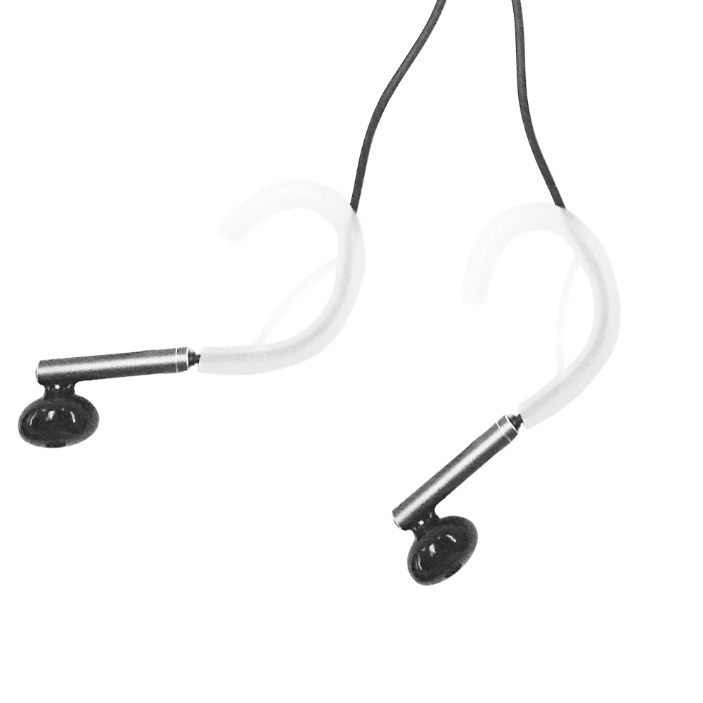 2 Cặp 4 Miếng Tai Nghe Kẹp Tai Silicone Mềm Dây Tròn