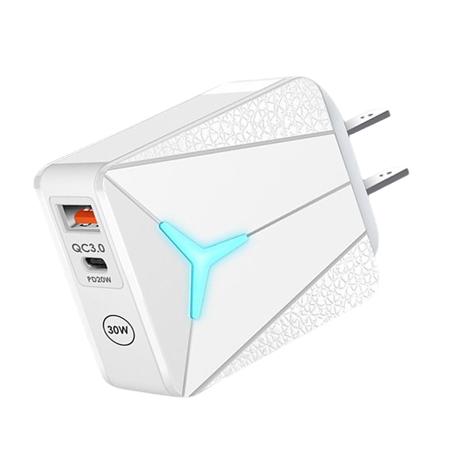 PD 20W .0 Phone Charger Adapter Portable Dual Port Converter for Home Use