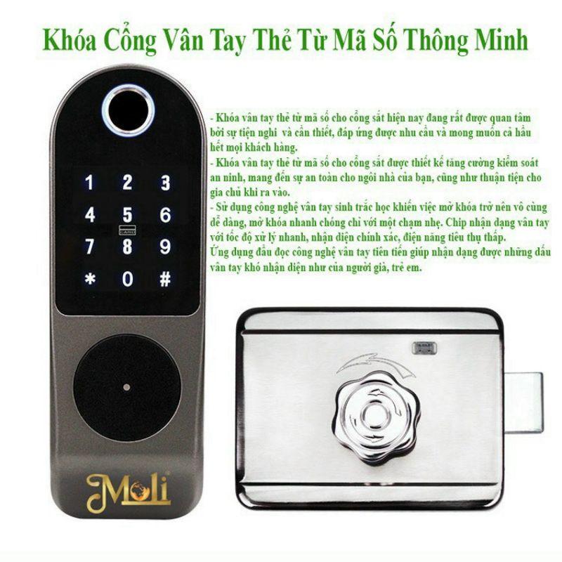 BỘ KHÓA CỬA VÂN TAY 4 IN 1