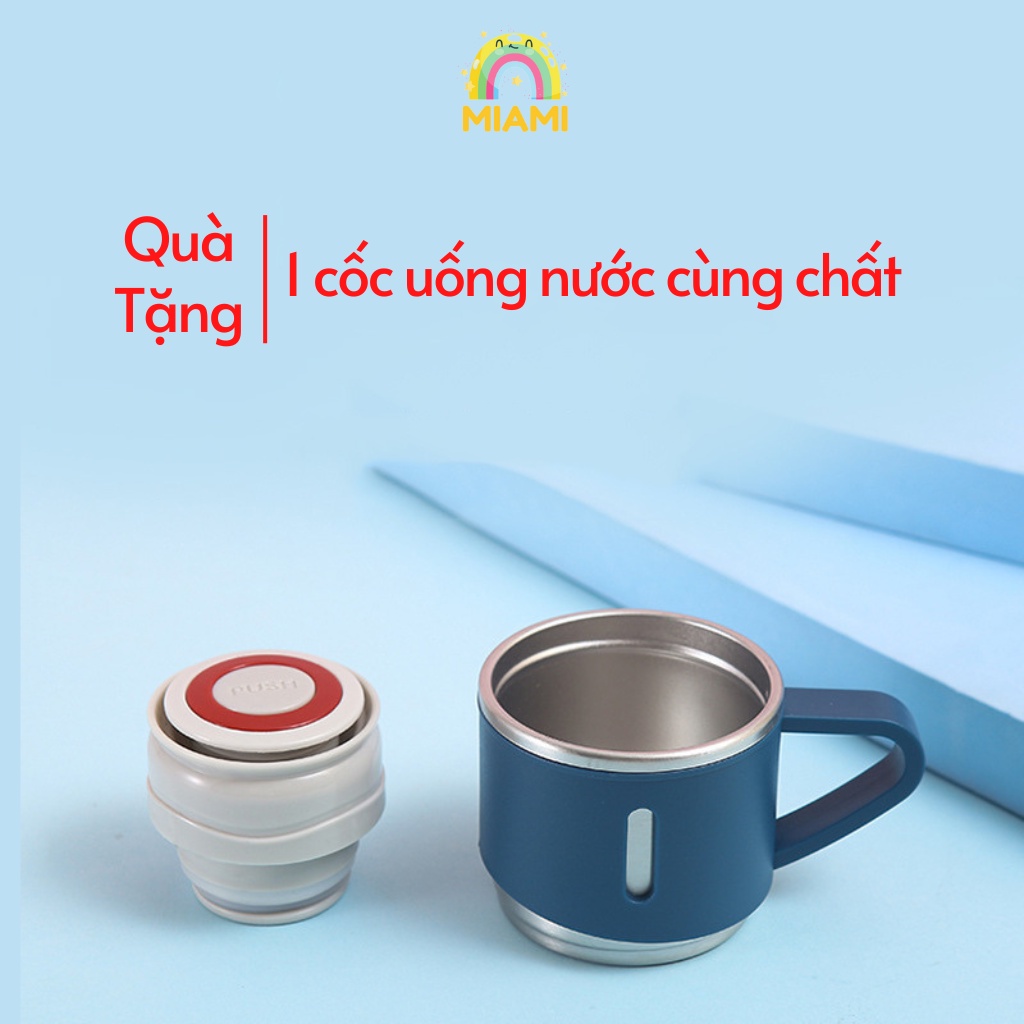 Bình giữ nhiệt 500ml tặng kèm 2 cốc - Sang Trọng - Chắc Chắn - Chất Lượng Cao