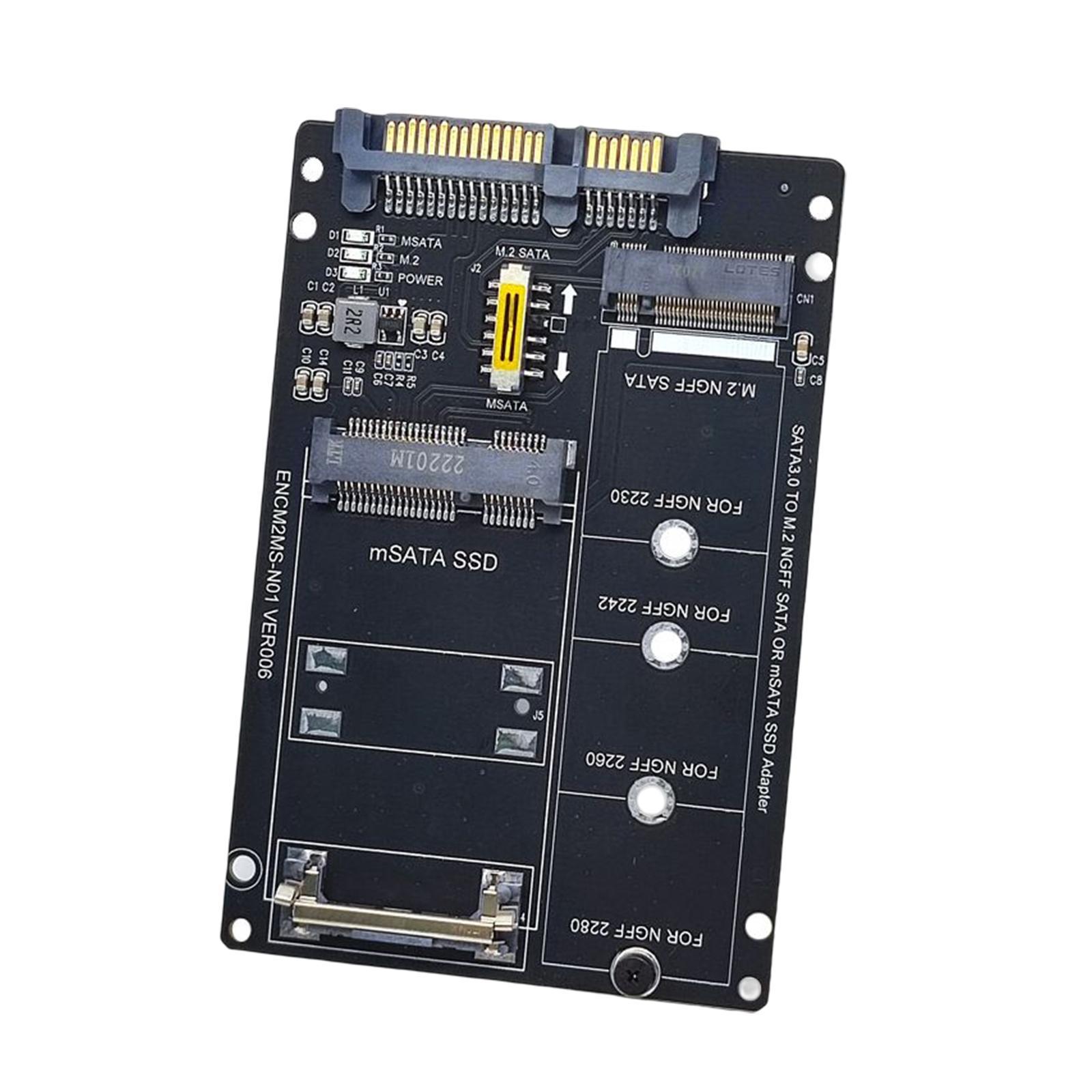SATA22Pin Male to mSATA/M.2 Card Direct Replaces Spare Parts