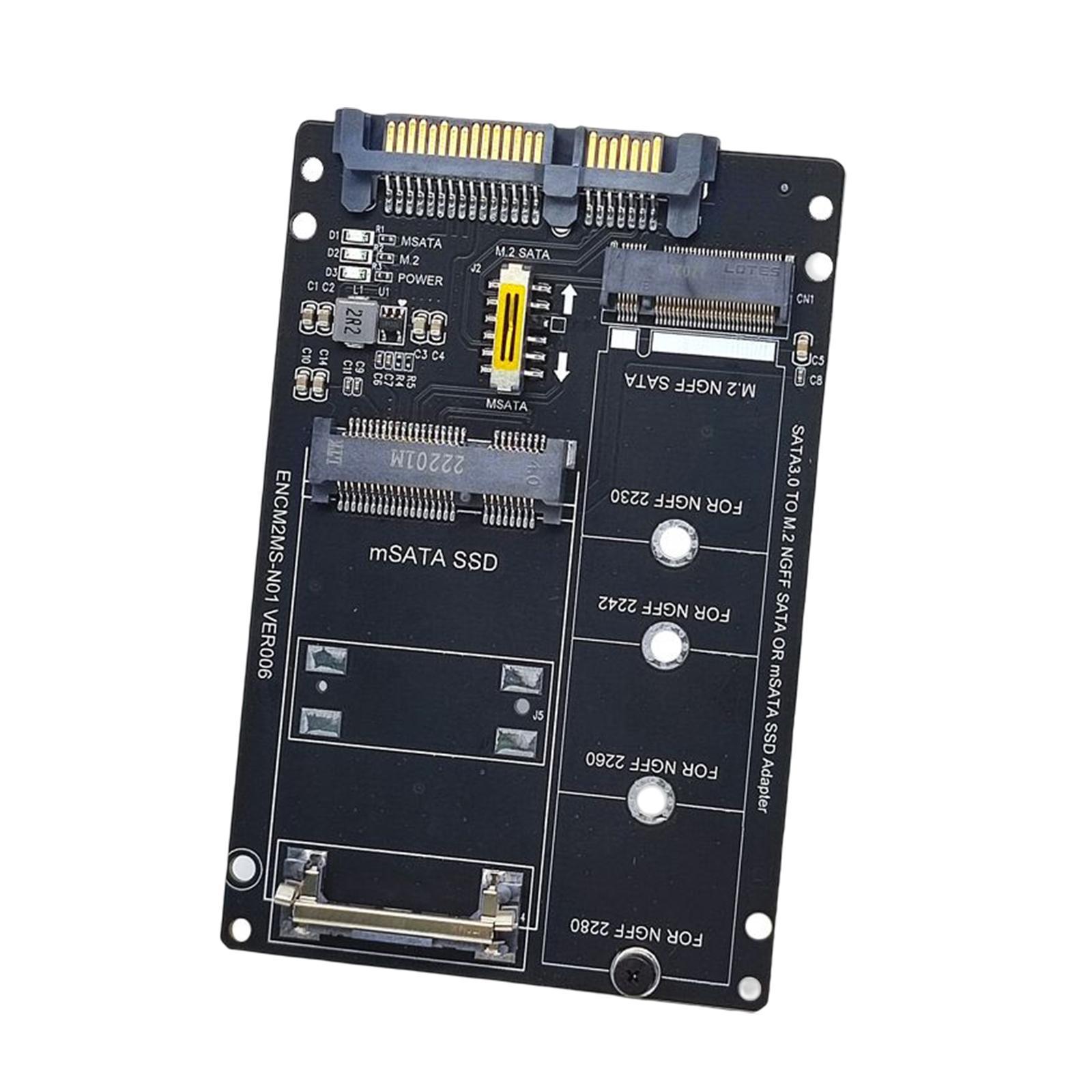 SATA22Pin Male to mSATA/M.2   Card Direct Replaces Spare Parts