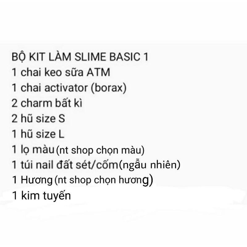 COMBO DỤNG CỤ LÀM SLIME GIÁ RẺ 11 MÓN