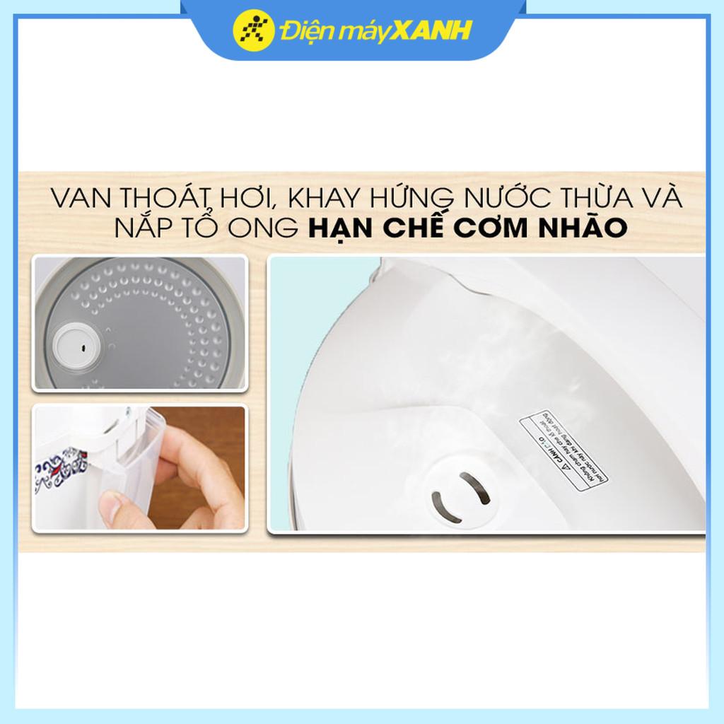 Nồi cơm nắp gài Sharp 1.8 lít KS-183TJV-CR - Hàng Chính Hãng