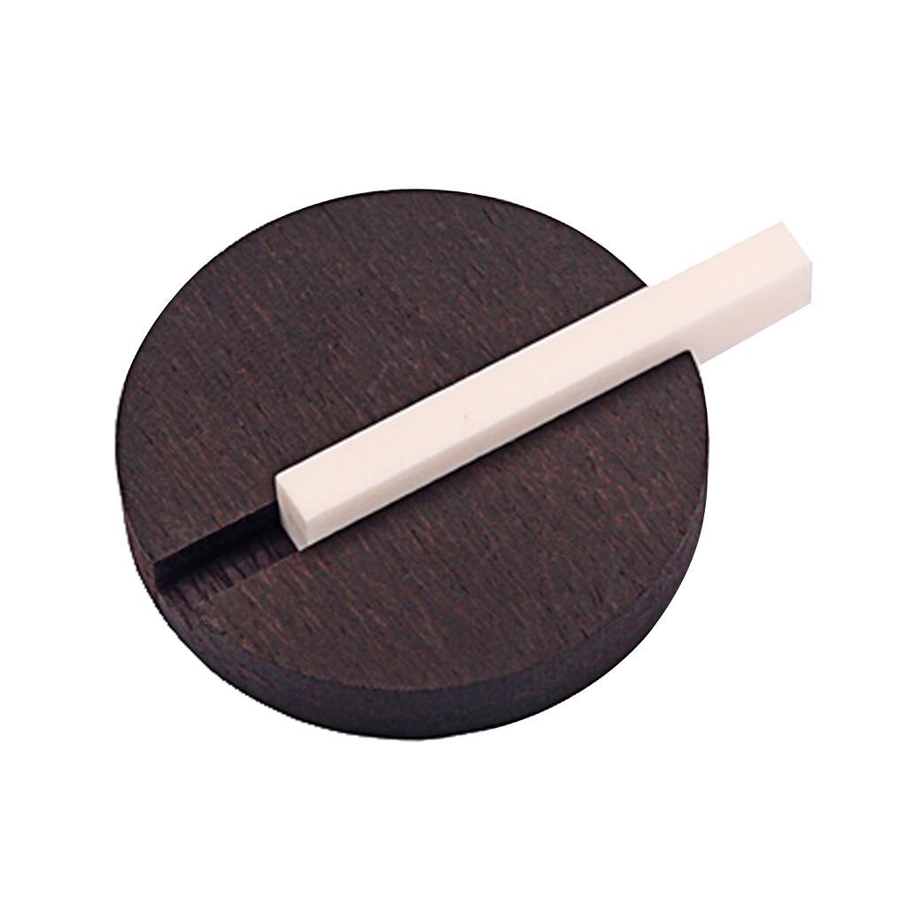 2-8pack Rosewood Bridge&Bone Saddle for 3 String Cigar Box Guitar Ukulele