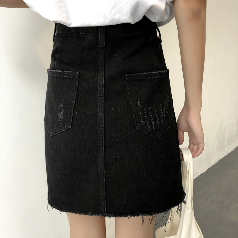 [SẴN] Chân váy jeans chữ A Ulzzang Quảng Châu VJN21