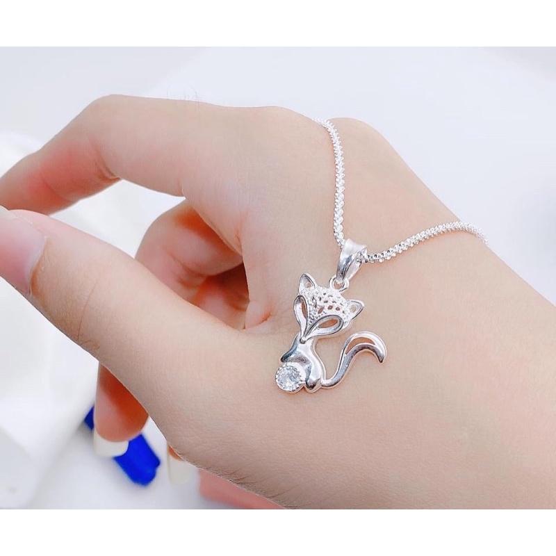 Dây chuyền Hồ Ly , Vòng cổ nữ Bạc Ta , giữ tài lộc, tình duyên - Bạc npj
