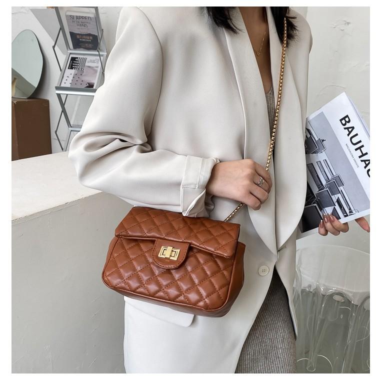 Túi xách nữ đeo chéo da mềm trần trám giá rẻ BAG U TD18