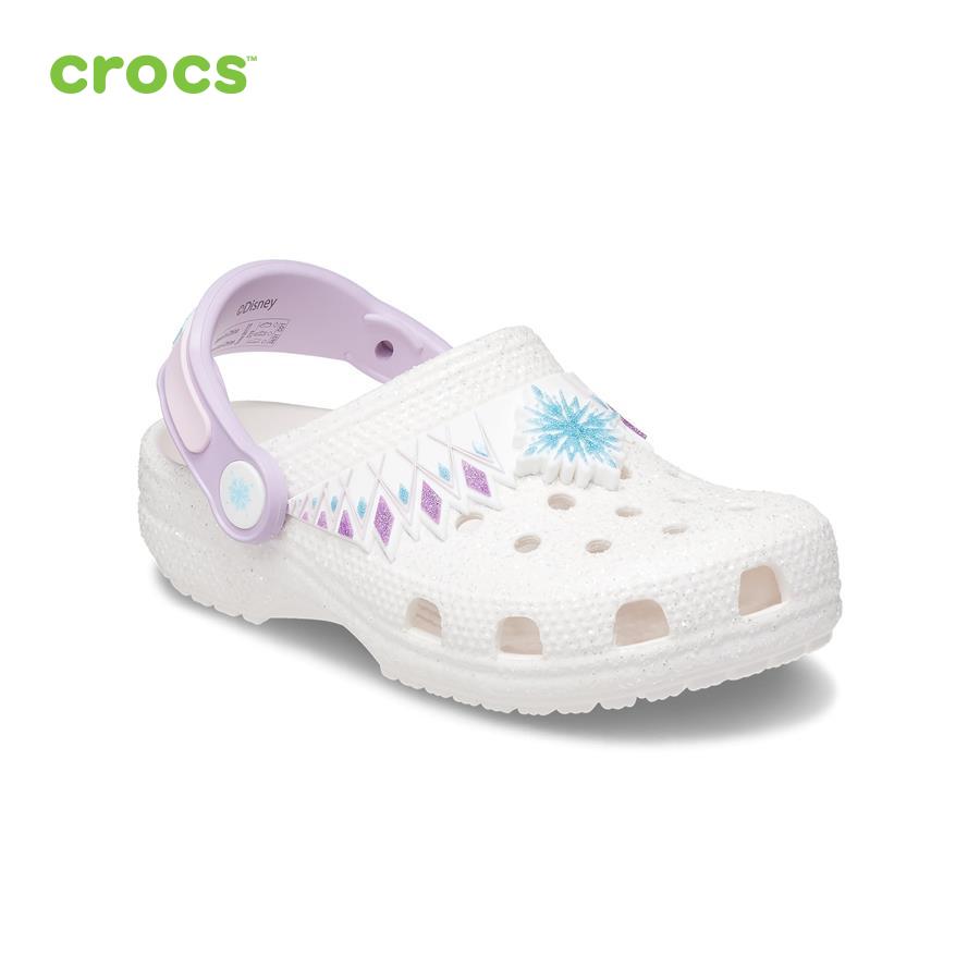 Giày lười trẻ em Crocs FW FunLab Clog Toddler I AM Frozen II White - 207715-100