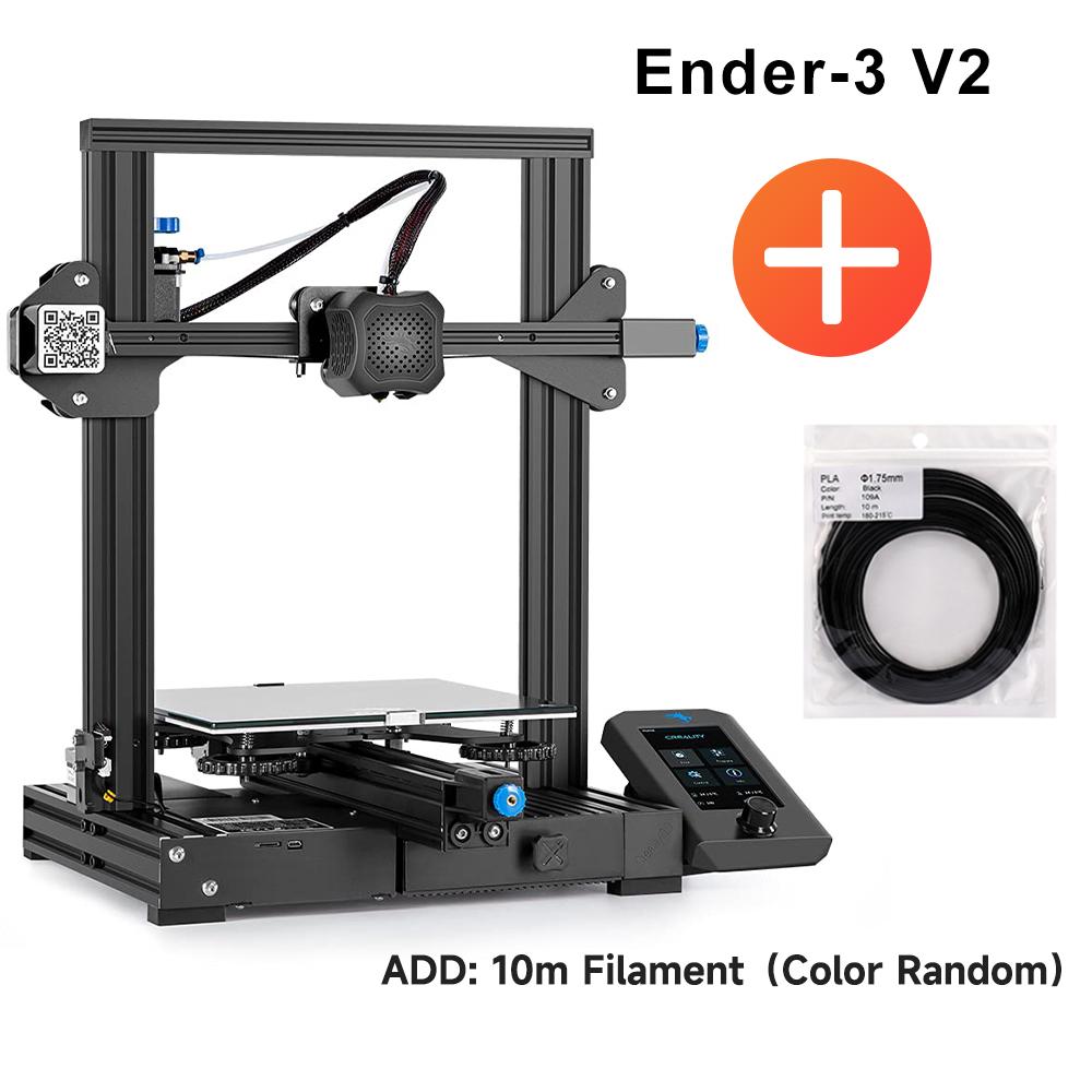 CREALITY Ender 3 / Ender 3 V2 Máy in 3D được nâng cấp với chức năng in sơ yếu lý lịch chính xác cao Tất cả khung kim loại Máy in tự làm FDM