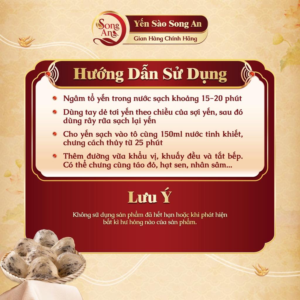 Yến sào thô nguyên tổ 100gr cao cấp ít lông Song An Food