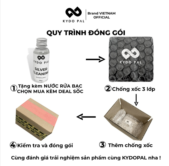 Dây chuyền bạc KYDOPAL mặt vuông full đá cỡ lớn bạc ý 925 cao cấp 9C11