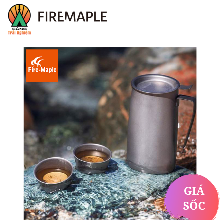 Bình pha trà Titanium Fire Maple chuyên du lịch cắm trại dã ngoại FMP-T320