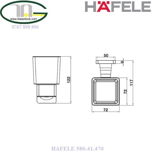 Ly đựng bàn chải Fortune Hafele 580.41.470